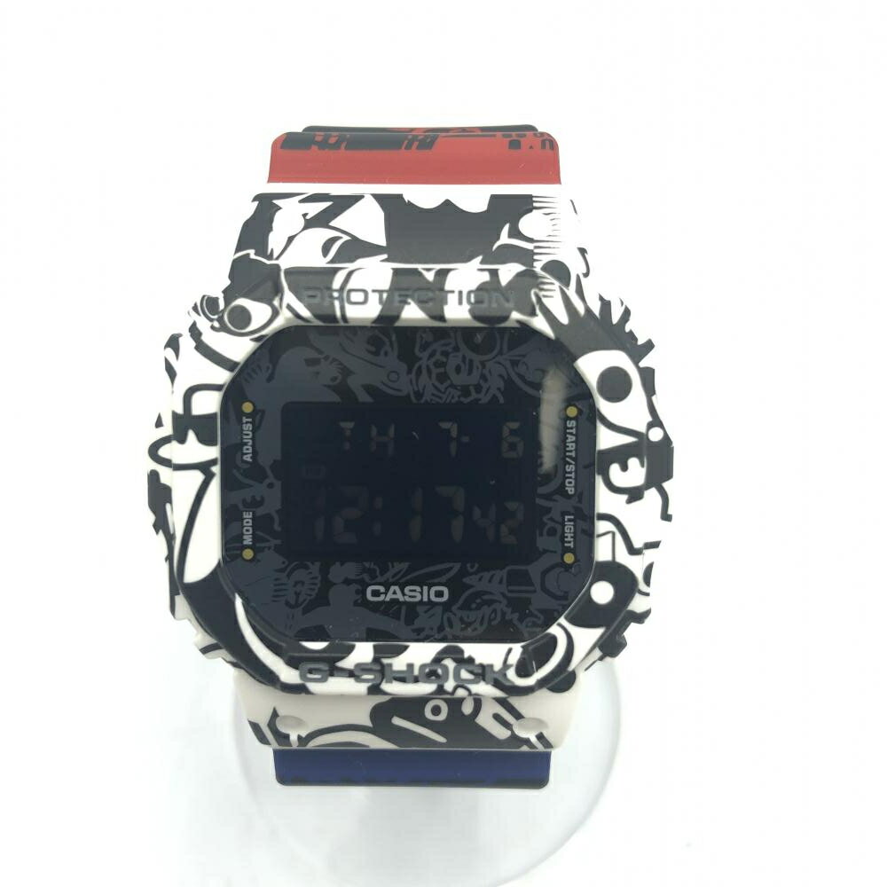 【中古】G-SHOCK　DWE-5610 Master of Gキャラクター　MYGSHOCK　ホワイト　ブルー　レッド　腕時計　ジーショック[17]