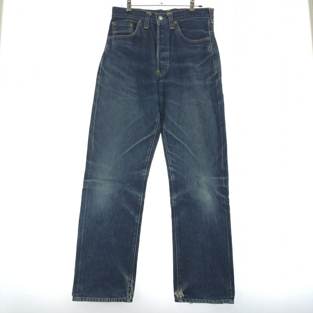 【中古】98年 LEVI 039 S 201XX 裏刻印555 バレンシア工場 USA製 W33 インディゴ ヴィンテージ リーバイス 17