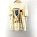 【中古】FREEWHEELERS 10周年記念 努雄歩 Tシャツ L フリーホイーラーズ POWERWEAR 日本画[24]