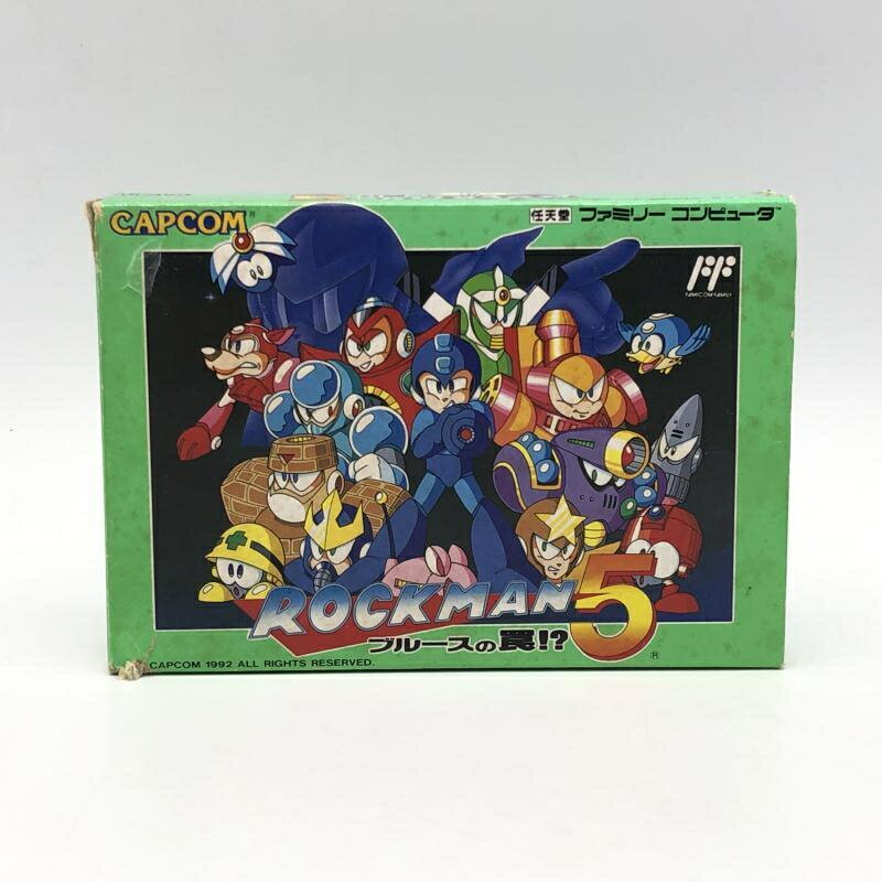 【中古】カプコン ロックマン5 ブルースの罠!? ファミコンソフト【外箱傷み】[10]