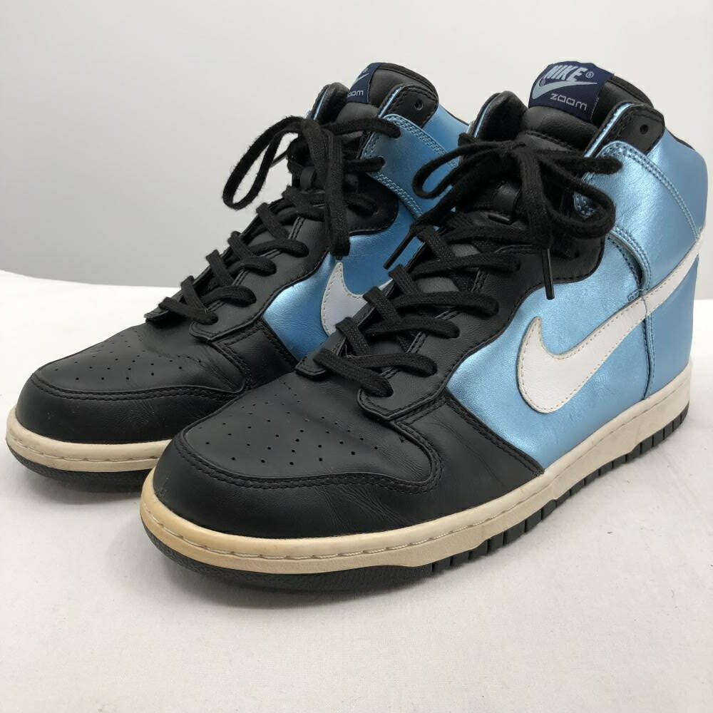 【中古】NIKE DUNK HIGH PREMIUM Ice Blue サイズ27cm 317892-411 ダンク ハイ プレミアム アイス ブルー[17]