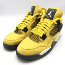 【中古】NIKE Air Jordan 4 スニーカー 28.5cm CT8527-700 イエロー グレー ナイキ[10]