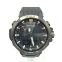 【中古】CASIO PRO TREK PRW-60Y-1AJF 電波ソーラー 腕時計 ブラック カシオ 17