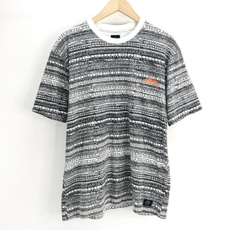 【中古】STUSSY 総柄Tシャツ Tシャツ M