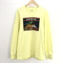 【中古】Supreme 19SS Needlepoint Patch L/S Top ロンT M イエロー シュプリーム[10]