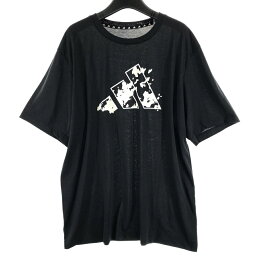 【中古】adidas 半袖シャツ ブラック サイズ3XL アディダス[17]