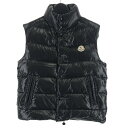 【中古】MONCLER TIB GILET ダウンベスト サイズ0 ブラック 142-091-43350-05 モンクレール[17]