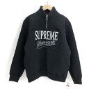 【中古】Supreme 19SS Forever Half Zip Sweatshirt スウェット S ブラック シュプリーム[10]