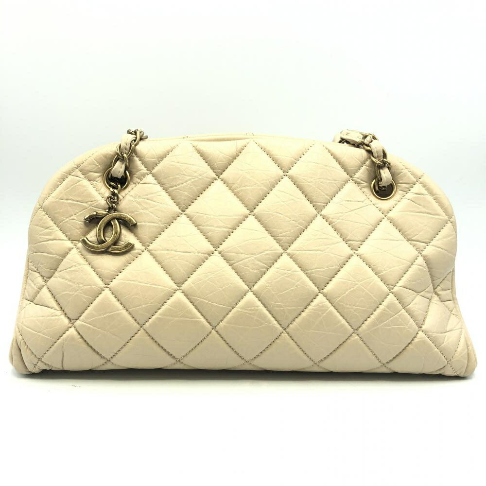 【中古】CHANEL　マトラッセ　マドモアゼル　ボーリングバッグ　ピンク シャネル[17]