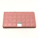 【中古】CHANEL チョコバー 長財布 ピンク シャネル[10]