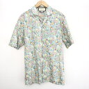 【中古】GUCCI × Liberty オープンカラーシャツ 半袖シャツ 48 マルチカラー グッチ × リバティ[10]