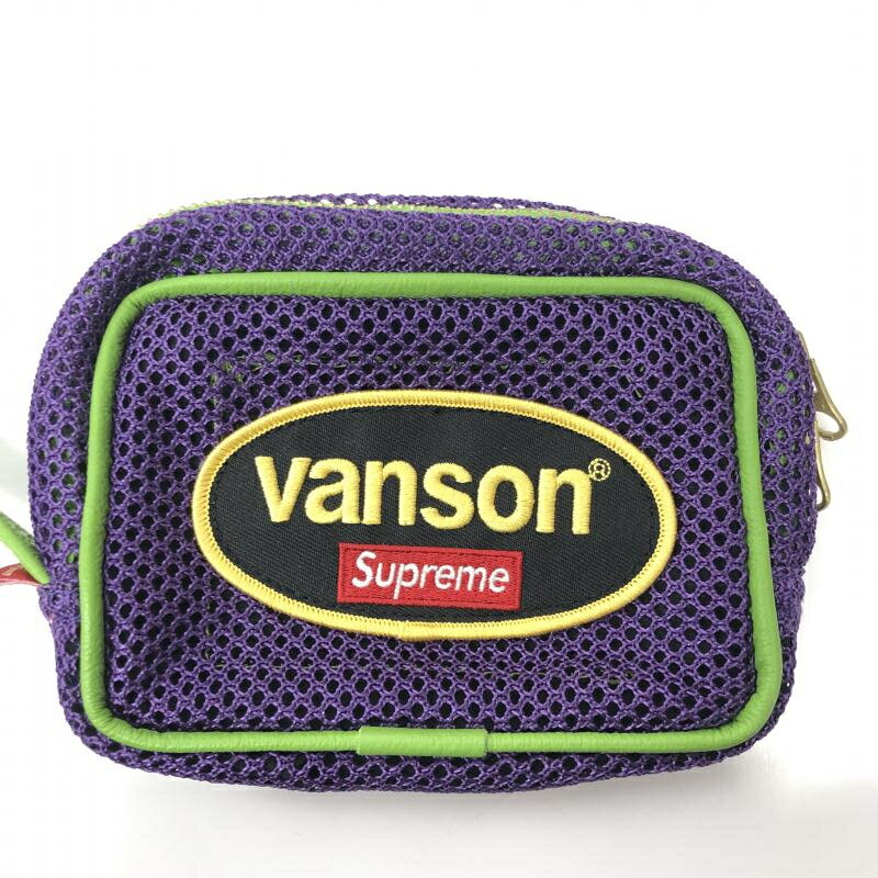 【中古】Supreme Vanson 22SS Leathers Cordura Mesh Wrist Bag シュプリーム バンソン 66