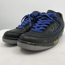 yÁzNIKE ~ Off-White AIR JORDAN2 RETRO LOW Black and Varsity Royal TCY27.5cm DJ4375-004 iCL~ItzCg[17]