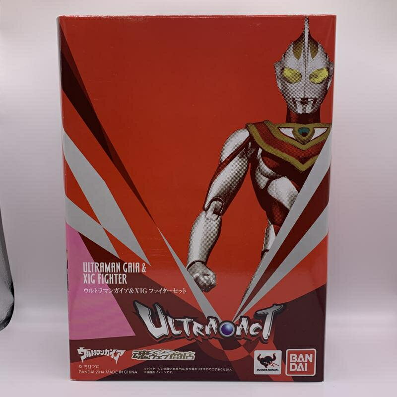 【中古】バンダイ ULTRA-ACT ウルトラマンガイアXIGファイターセット 開封品 70