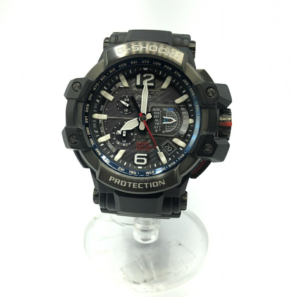 楽天お宝創庫【中古】G-SHOCK　GPW-1000-1AJF　GPSハイブリッド電波ソーラー　ジーショック 腕時計 ブラック[17]