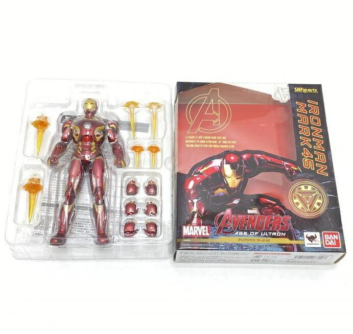 【中古】【訳あり】S.H.Figuarts アイアンマン マーク45 エイジ・オブ・ウルトロン バンダイ SHフィギュアーツ[95]