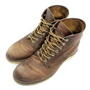 【中古】RED WING 11年製 9111 アイリッシュセッター プレーントゥ サイズ26cm ブラウン レッドウィング 92