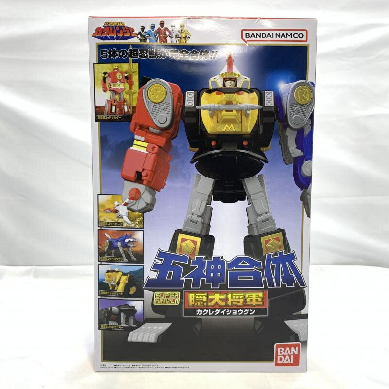 【中古】未開)BANDAI 忍者戦隊カクレンジャー 五神合体 隠大将軍 ツバサマルセット スーパーミニプラ 19