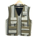 yÁzSTUSSY Stripe Cargo Vest XL }`J[ Xe[V[[10]