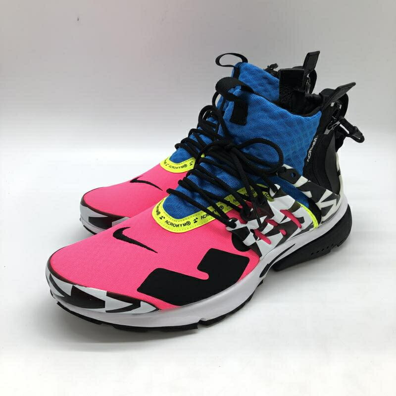 【中古】NIKE×ACRONYM AIR PRESTO MID レーサーピンク サイズ28cm AH7832-600　ナイキ×アクロニウム[24]