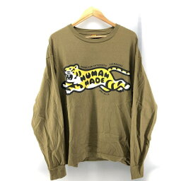 【中古】HUMAN MADE TIGER ロンTee L ブラウン　ヒューマンメイド[24]