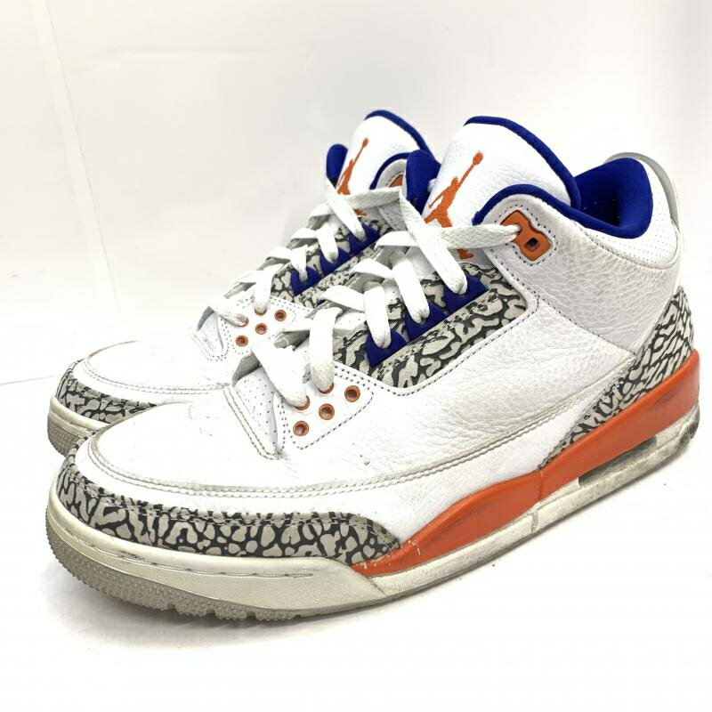 【中古】NIKE AIR JORDAN　3　KNICKS　136064-148　28.0[92]