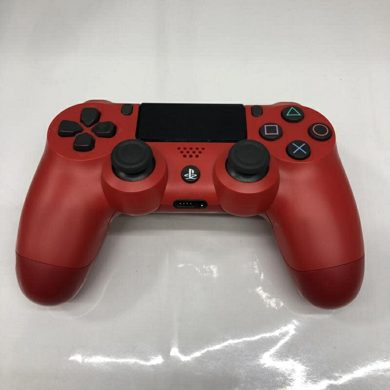 【中古】ゲームOP）本体のみジャンク品)PS4コントローラー赤 CUH-ZCT2J 動作不...