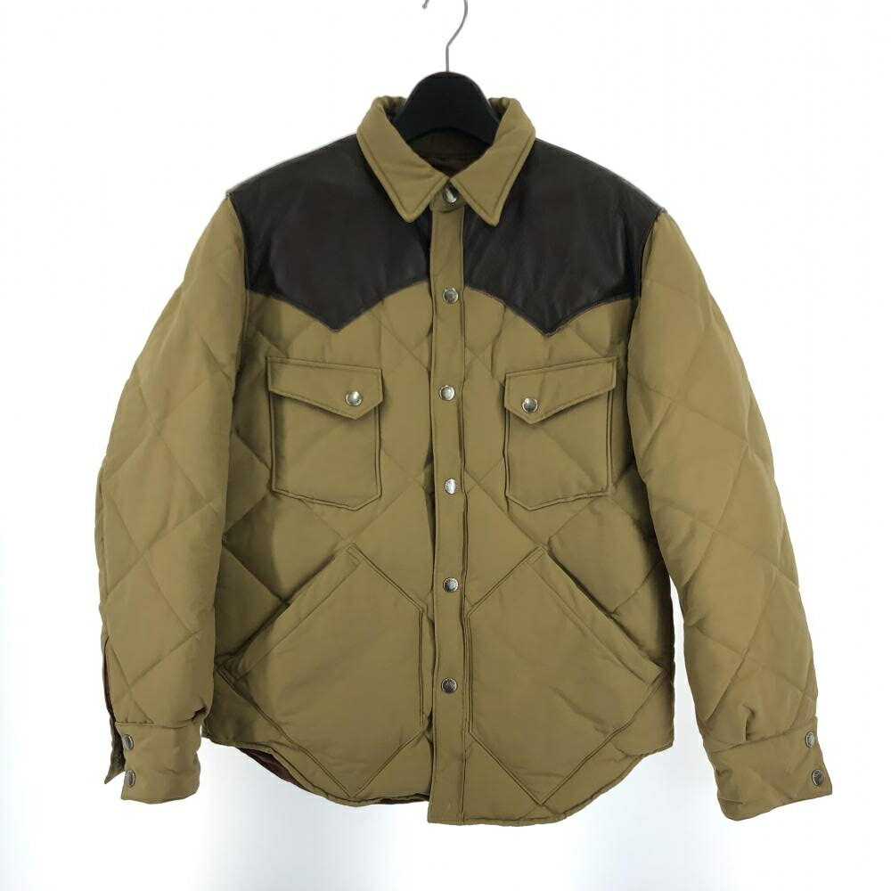 yÁzSUGARCANE LEATHER YOKE WESTERN DOWN JACKET TCYM VK[P[ U[ [N EFX^_EWPbg[17]