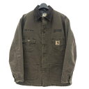 【中古】Carhartt 90s ミシガンチョアコート USA製 XL ブラウン カーハート 66