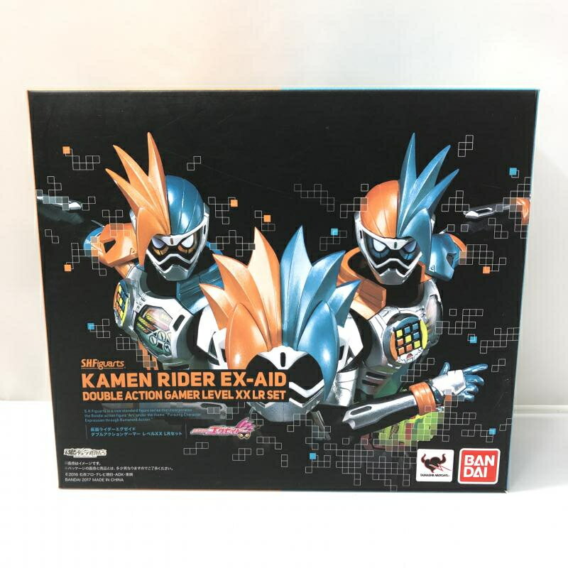 【中古】バンダイ S.H.Figuarts 仮面ライダーエグゼイド ダブルアクションゲーマー レベルXX LRセット 箱傷み有り[15]