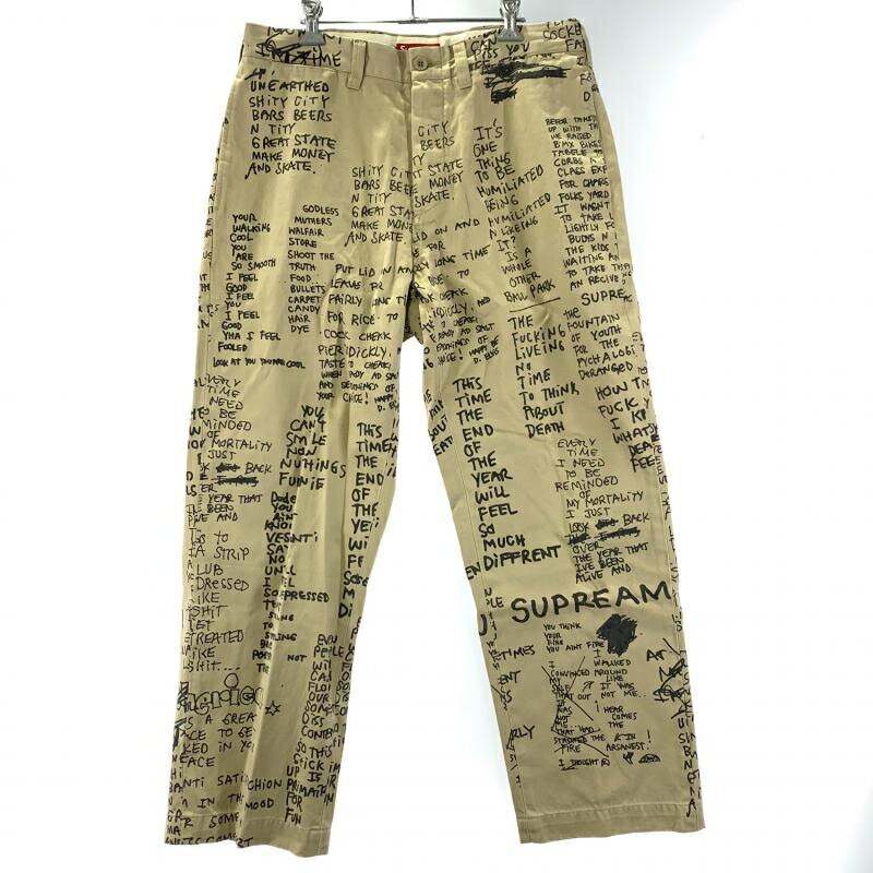 【中古】Supreme Gonz Poems chino Pant 32 シュプリーム チノパン ベージュ[19]