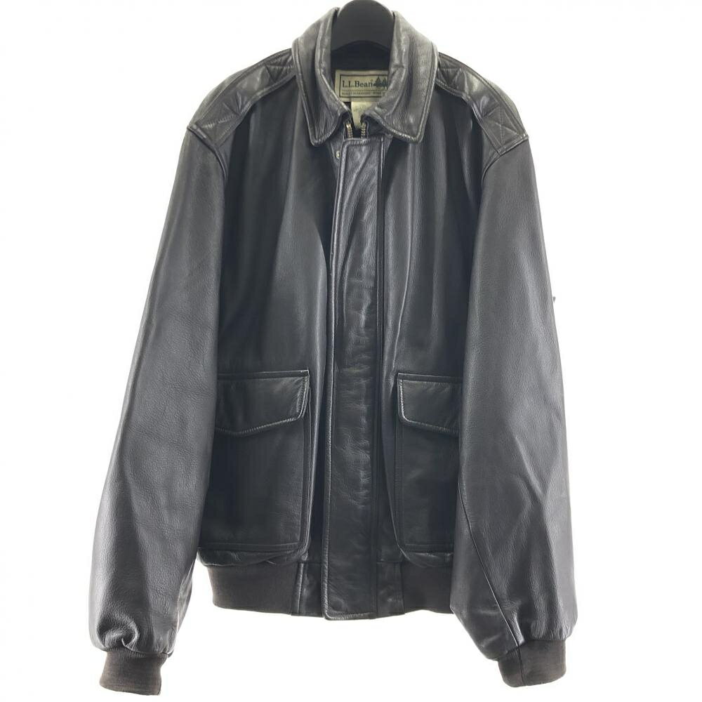 【中古】L.L.Bean A-typeフライトジャケット エルエルビーン ブラウン[17]