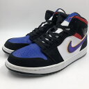 【中古】NIKE AIR JORDAN 1 MID LAKERS TOP3 27cm ナイキ エアジョーダンワン 24