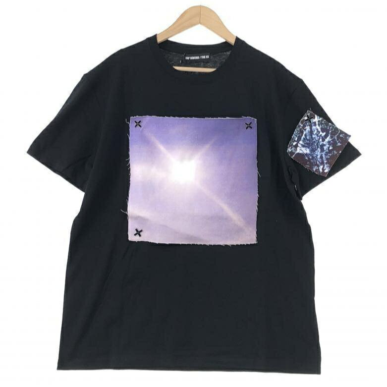 【中古】RAF SIMONS×THE XX 20SS パッチ付きTシャツ XL ブラック ラフシモンズ ザ・エックス・エックス[10]