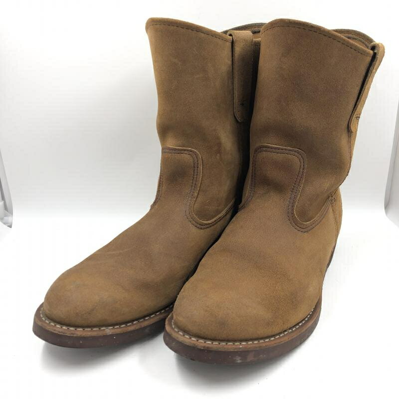 【中古】RED WING 2009年製 8188 ペコス スエードブーツ サイズ：27.5cm ブラウン レッドウィング 24