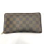 【中古】LOUIS VUITTON ダミエ ポルトモネ・ジップ CA1014[91]