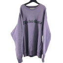 【中古】WACKO MARIA 23AW Logo Pullover Sweat サイズL パープル ワコマリア ロゴ プルオーバー スウェット[17]