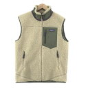 【中古】Patagonia フリースベスト ベスト M ベージュ パタゴニア[10]