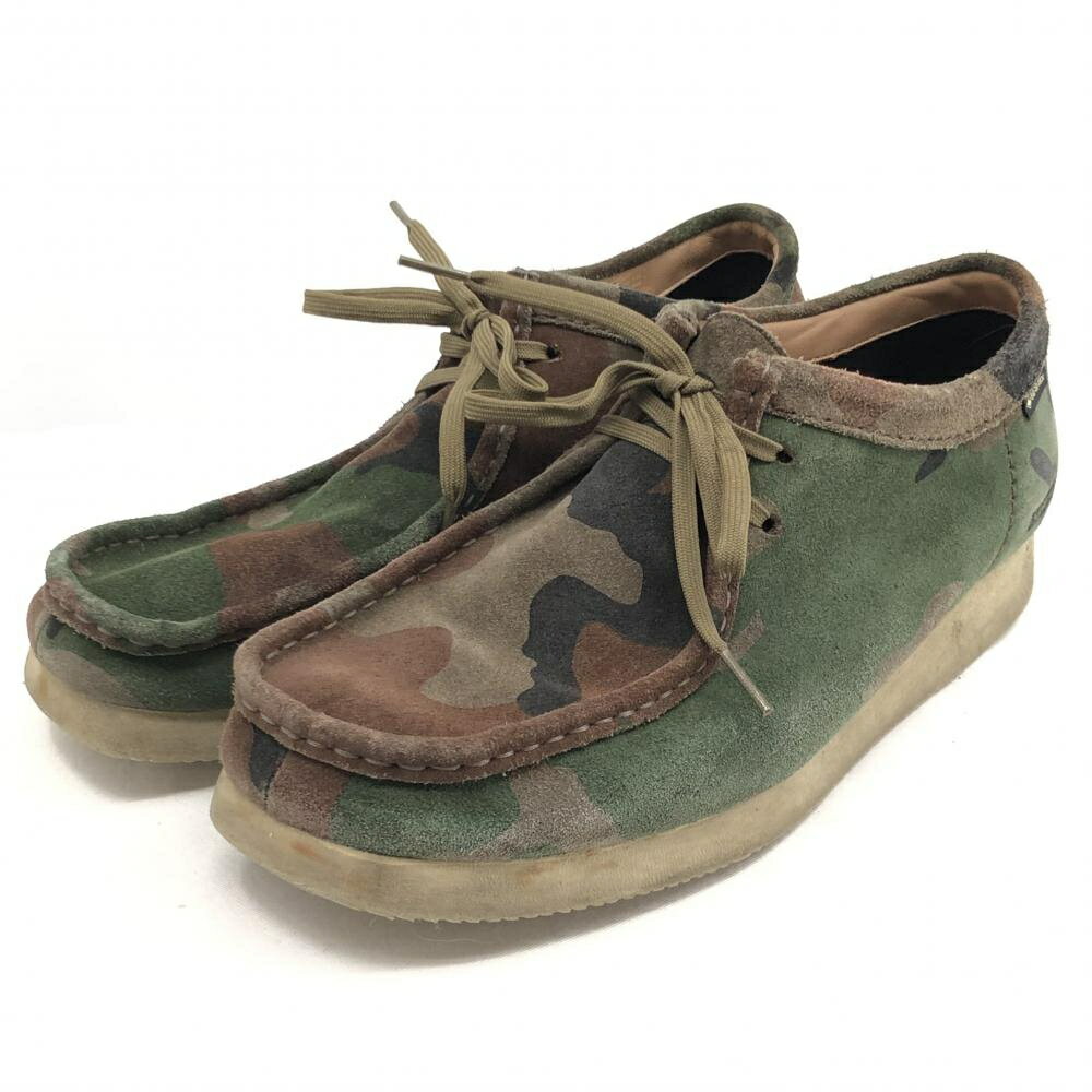 【中古】Supreme × Clarks Wallabee GTX サイズ27.5cm 迷彩柄 シュプリーム × クラークス[17]