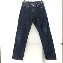 【中古】EVISU NO.1 Lot.2001 大カモメ グリーン デニムパンツ サイズW35L35 エヴィス[24]