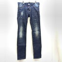 【中古】DSQUARED2　ペイント加工スキニーデニム　44　S74LA0696　ディースクエアード[92]