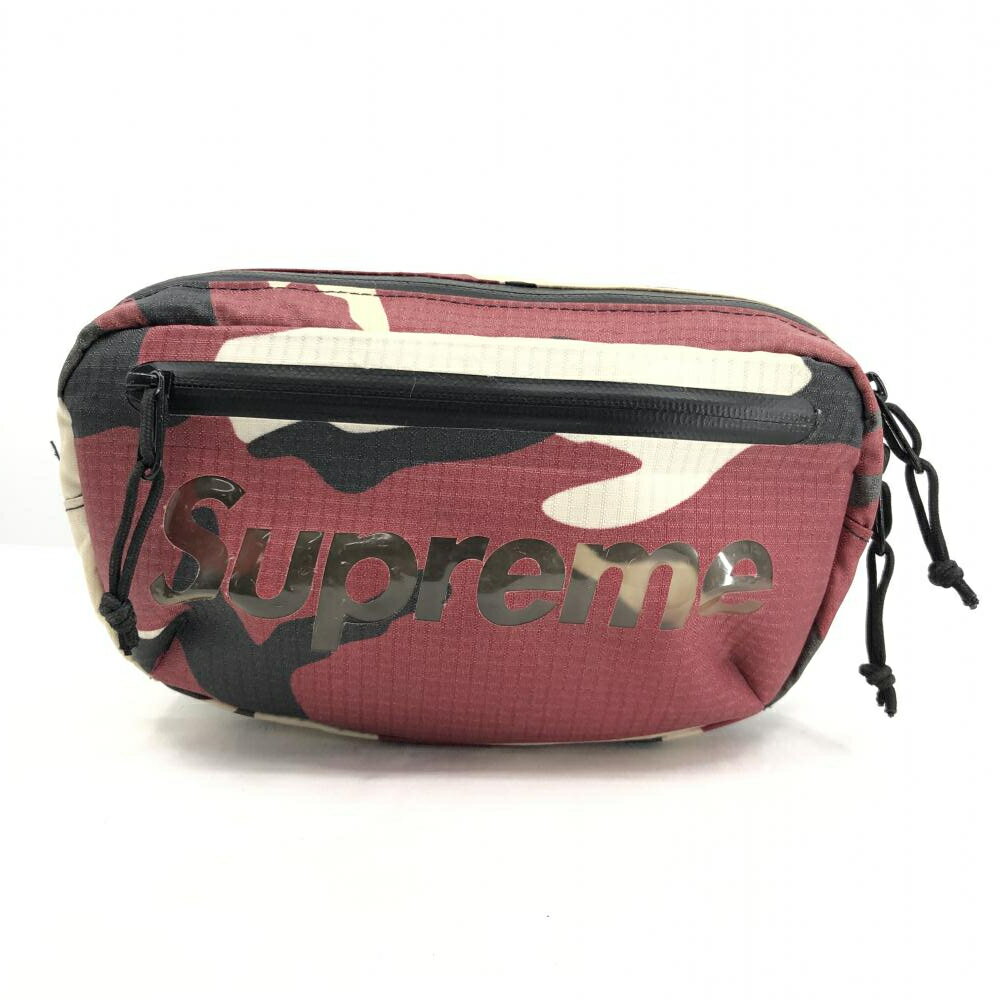 【中古】Supreme 21SS Waist Bag Red Camo シュプリーム 17