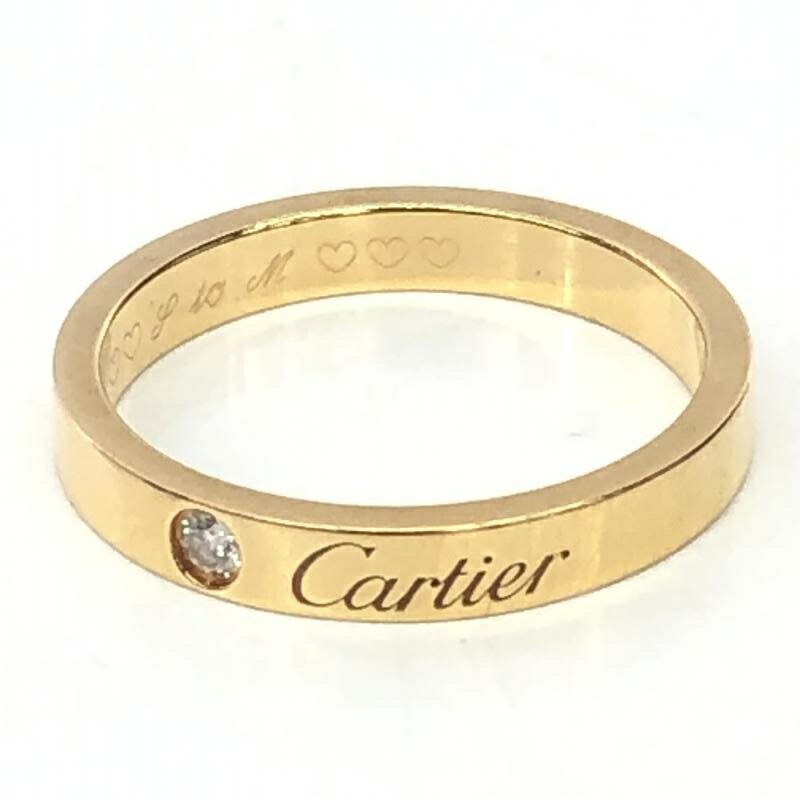 【中古】Cartier　エングレーブド　リング　14号　カルティエ　　[66]