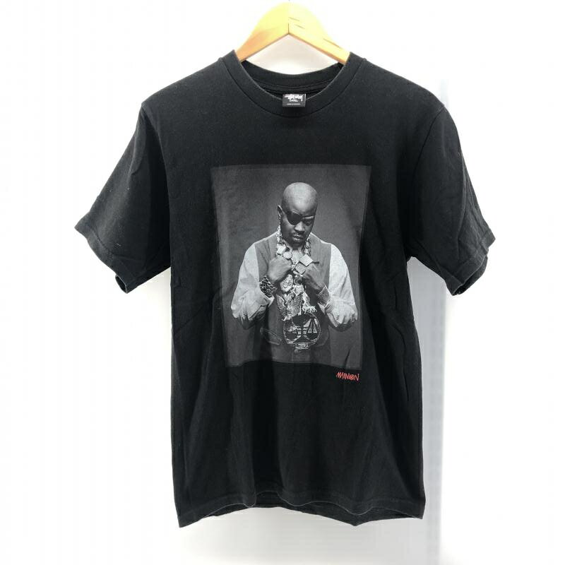 【中古】STUSSY×SLICK RICK×JONATHAN MANNION Tシャツ S ブラック ステューシー 24