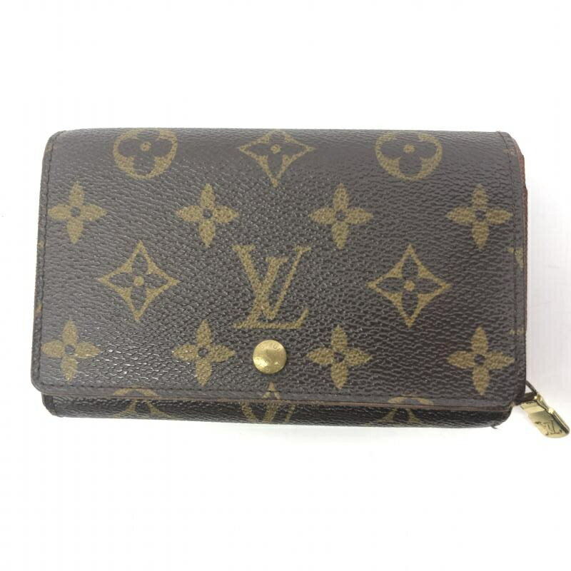 【中古】LOUIS VUITTON ポルトモネ ビエトレゾール　二つ折り財布　M61730　ルイヴィトン モノグラム[66]