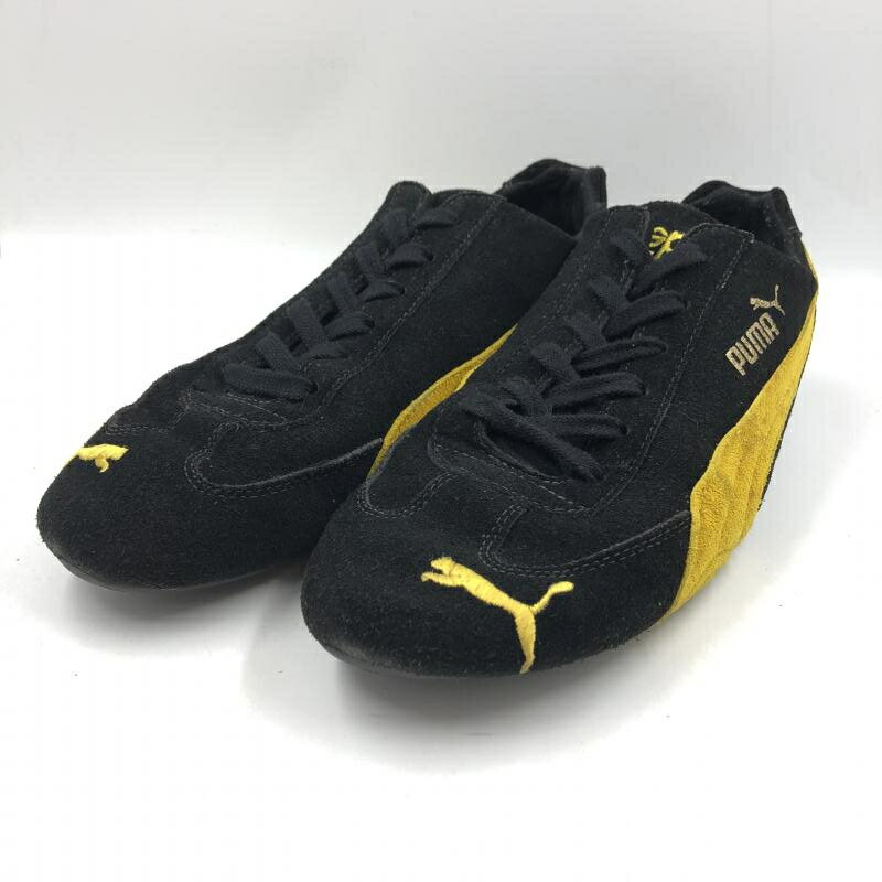 【中古】PUMA sparco SPEEDCAT(劣化あり) サイズ：28cm PX2106 2030 プーマ スピードキャット ブラック×イエロー[24]