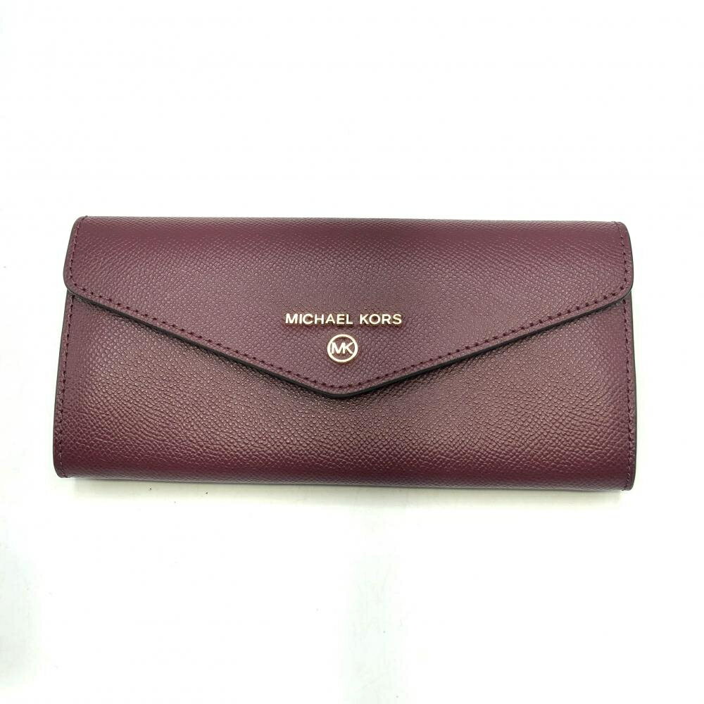 【中古】MICHAEL KORS 長財布 レッド マイケルコース[17]