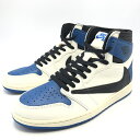 【中古】NIKE × Travis Scott × Fragment AIR JORDAN 1 RETRO HIGH OG SP Military Blue サ...