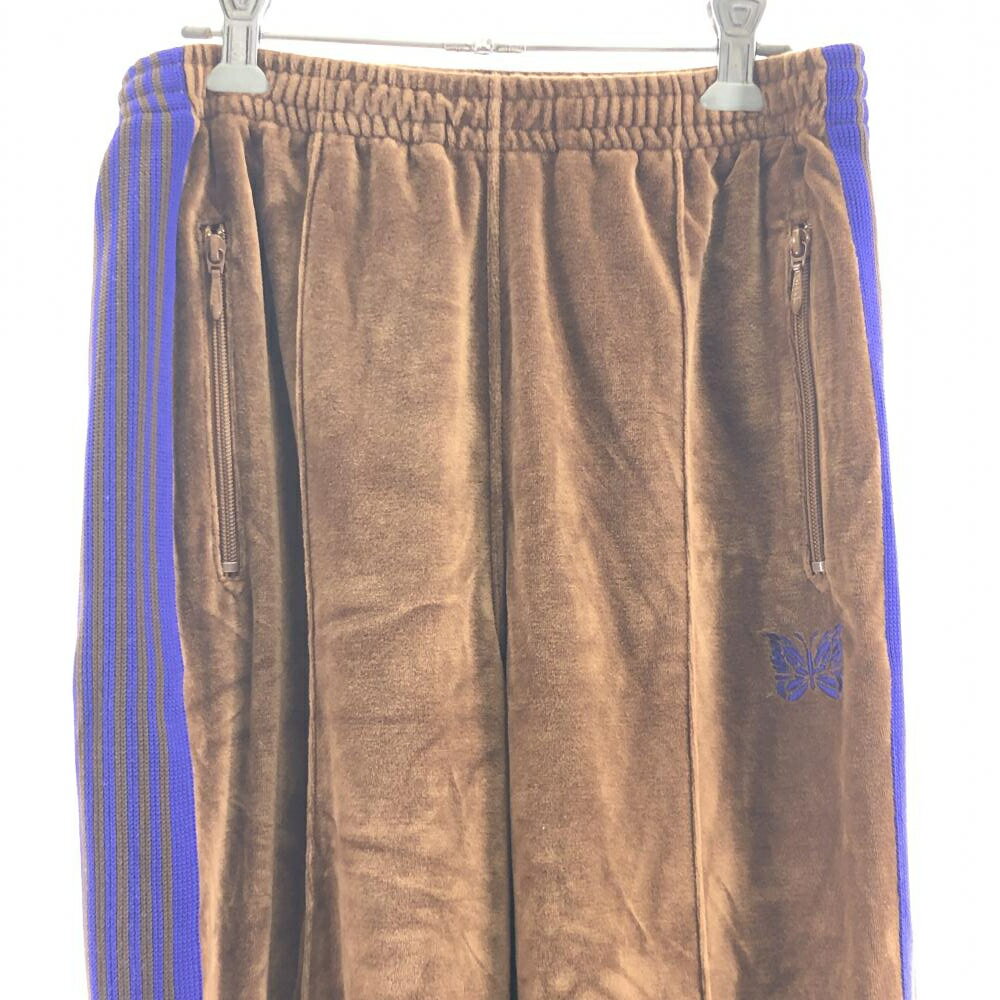 【中古】NEEDLES　トラックパンツ　ブラウン　サイズXS ニードルズ[17]
