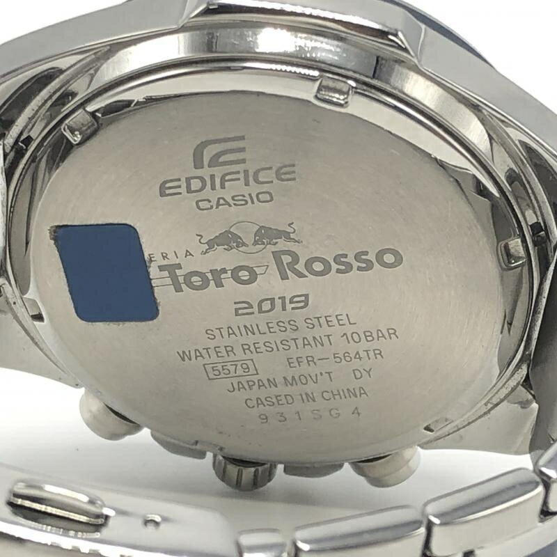 【中古】CASIO EDIFICE スクーデリア・トロ・ロッソ リミテッドエディション 腕時計 EFR-564TR シルバー ブルー レッド カシオ エディフィス[10]